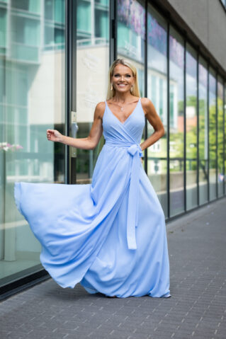 Sifoonkangast pidulik maksikleit lavendel helesinine