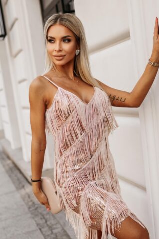 GATSBY STYLE DRESS WITH FRINGES