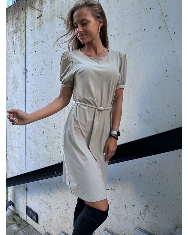ELASTIC DRESS WITH FINE BELT