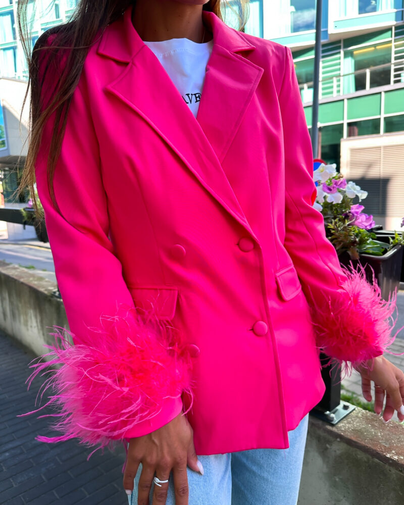 JACKET WITH FEATHERS