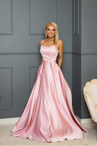 Корсетное платье с карманами