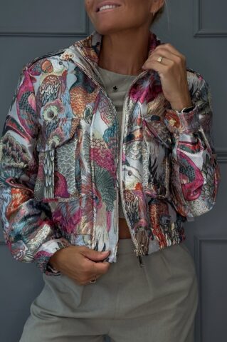 efektse mustriga bomberjakk