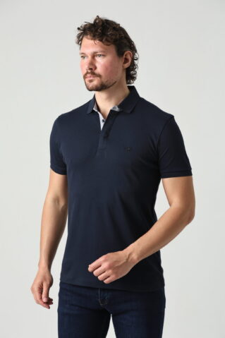 МУЖСКАЯ ТЕМНО-СИНЯЯ РУБАШКА-ПОЛО