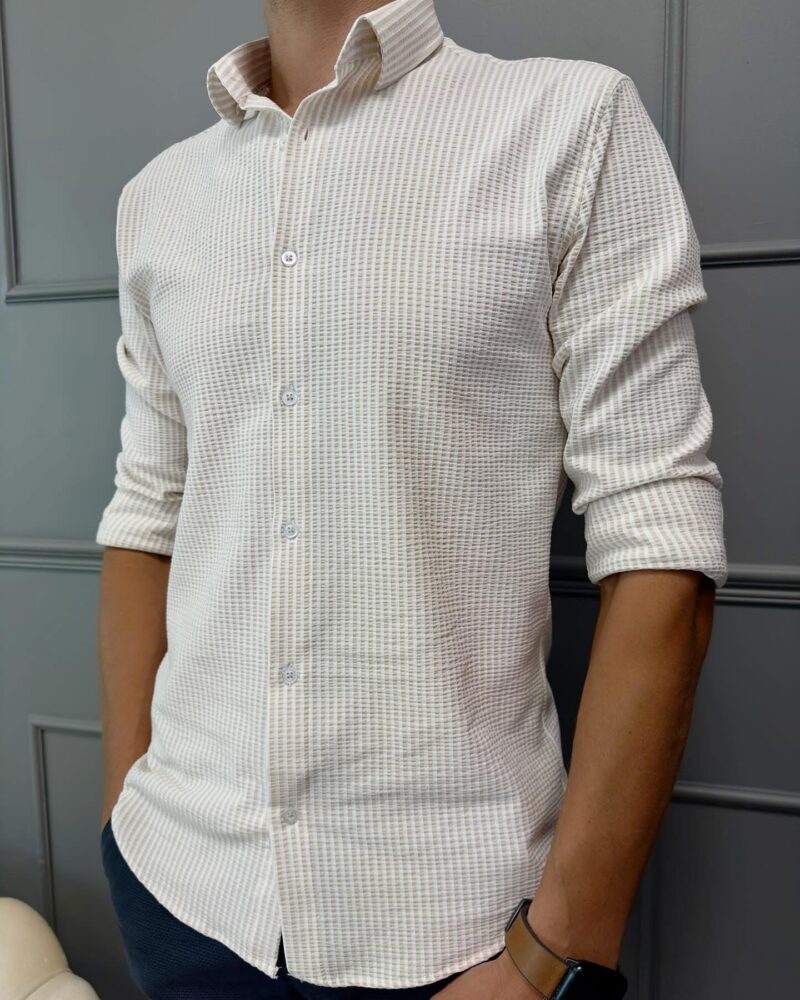 Striped men's sweatshirt