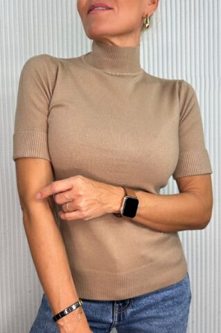 Madala püstkraega sviiter lühikeste varrukatega