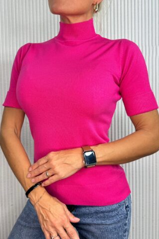 Madala püstkraega sviiter lühikeste varrukatega