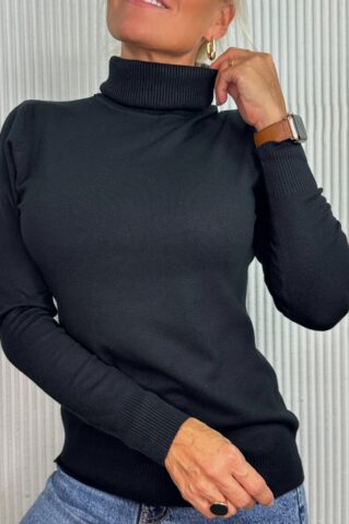 Kõrge keeratava kaelusega sviiter