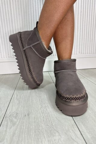 Naiste soojad naturaalsest nahast platvormsaapad karvavoodriga