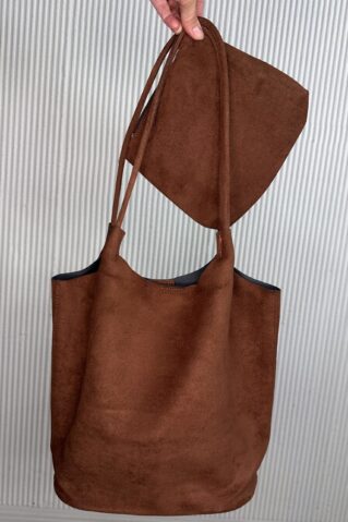 Seemisnahksest riidest käekott