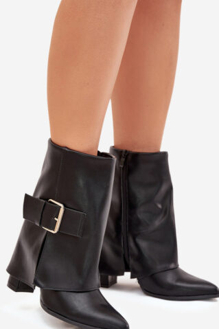 Mustad naiste kontaga saapad