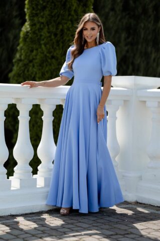 Короткое платье с рукавами-буферами