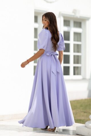 Lühikeste puhvvarrukatega maksikleit