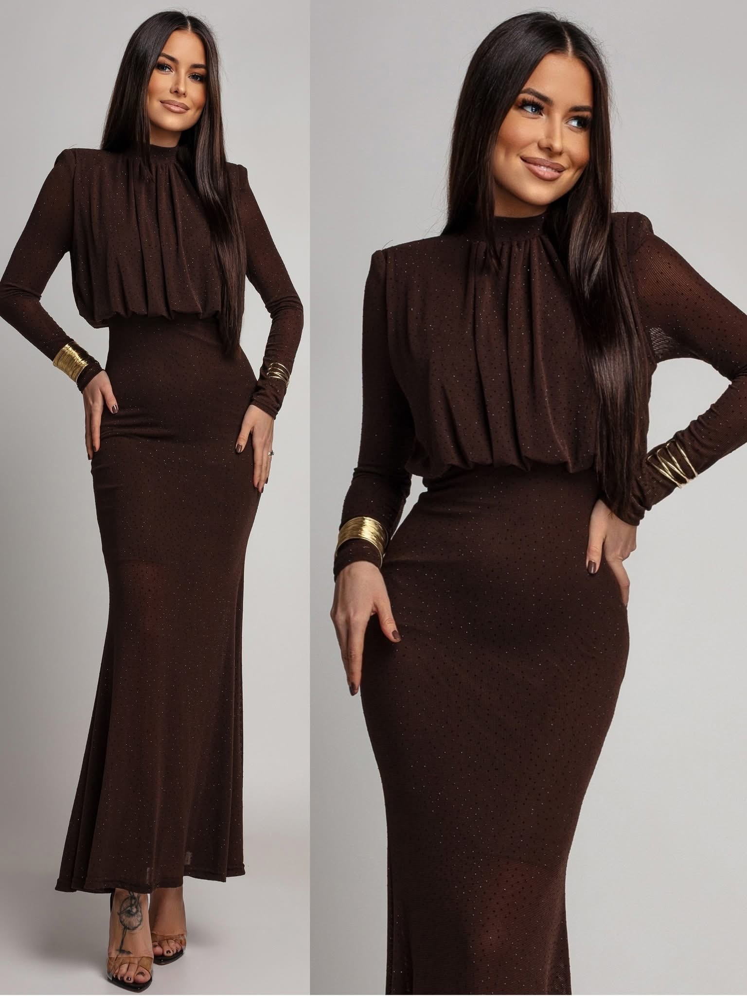 kivikestega kaunistatud maksikleit