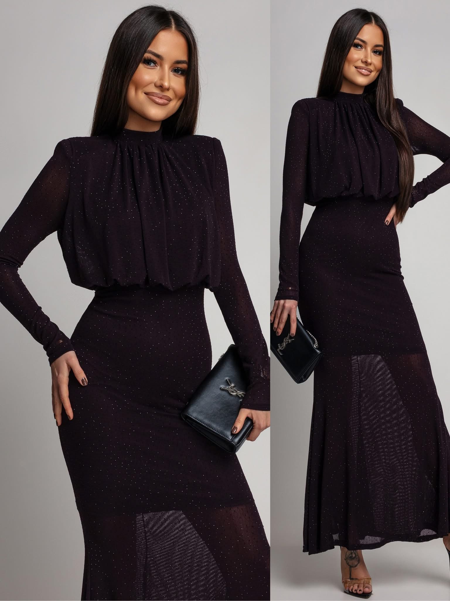 kivikestega kaunistatud maksikleit