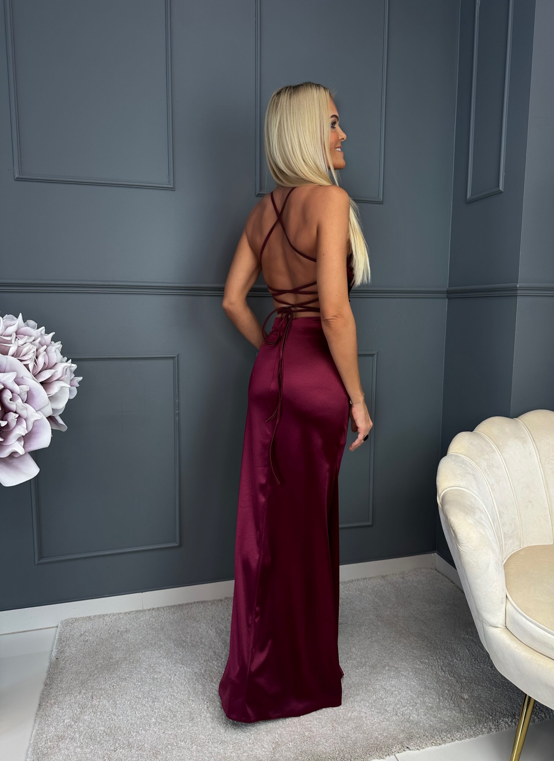 Kehasse hoidev korsettpaeltega maksikleit - Image 4