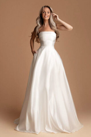 Korseti lõikega maksikleit ja taskutega