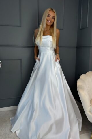 Korseti lõikega maksikleit ja taskutega