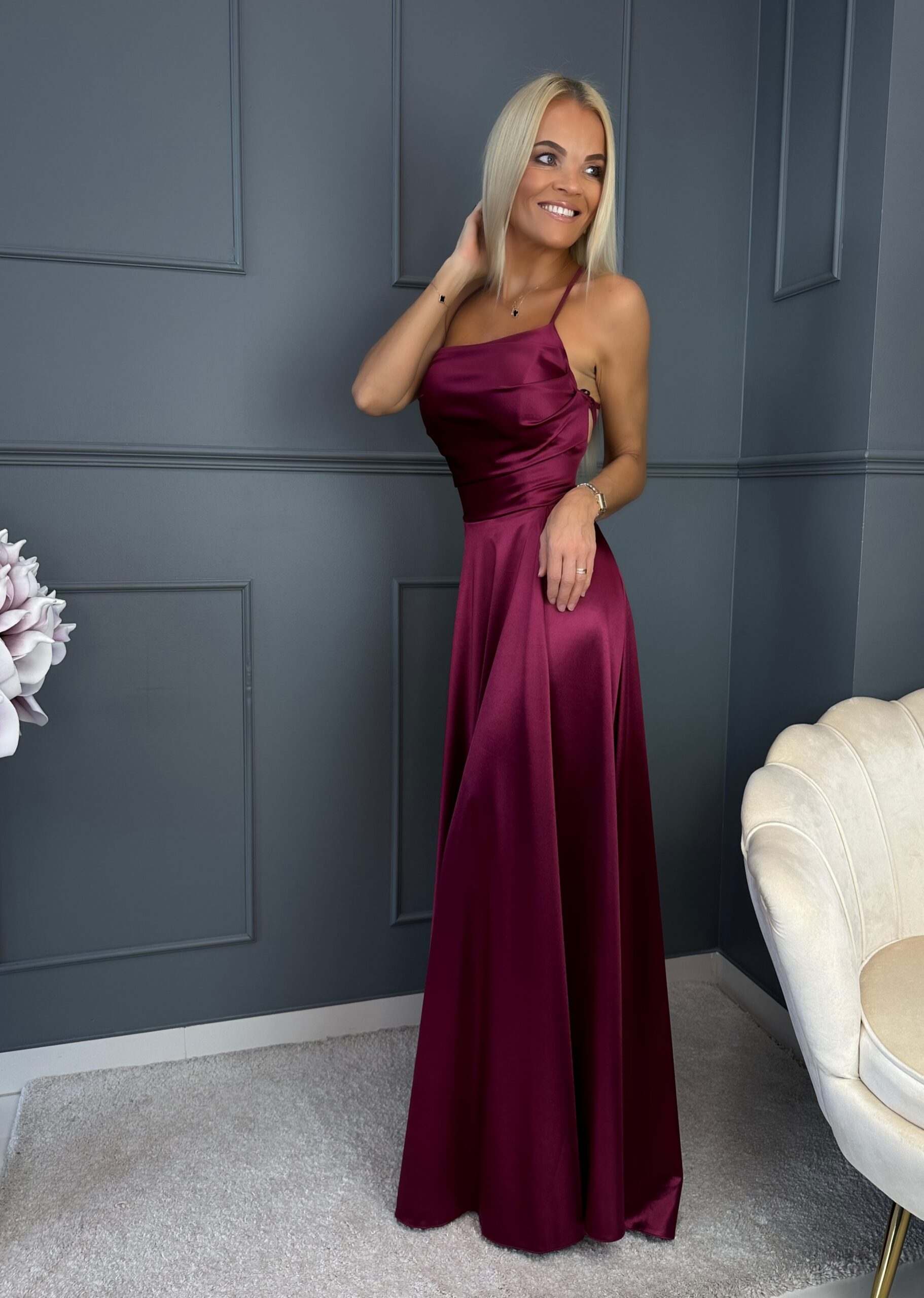 Luksuslik korsettpaeltega maksikleit