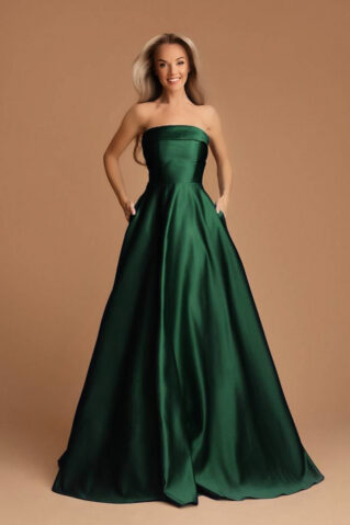 Korseti lõikega maksikleit ja taskutega