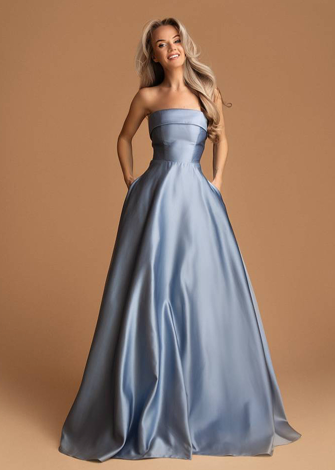 Korseti lõikega maksikleit ja taskutega - Image 5