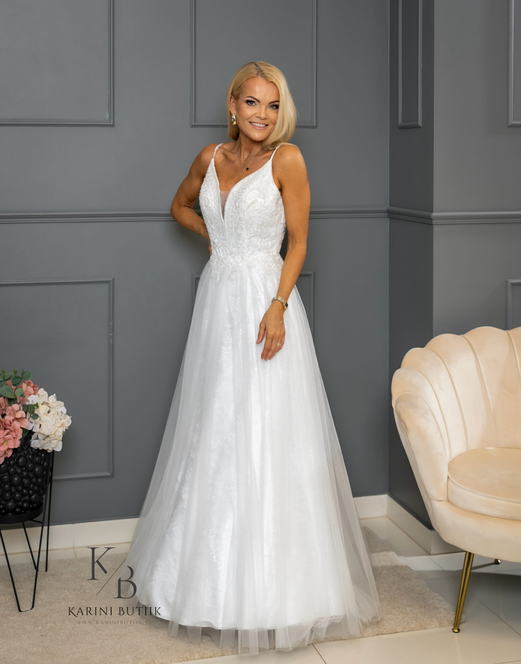 Pitsaluskangaga luksuslik pulmakleit BERGAMO