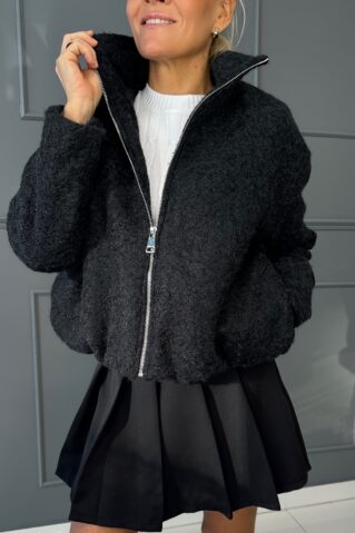 Stiilne bomber jakk õhukese voodriga – roosa, must ja beež (XS–M)