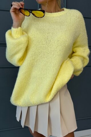 Kollane oversize kampsun