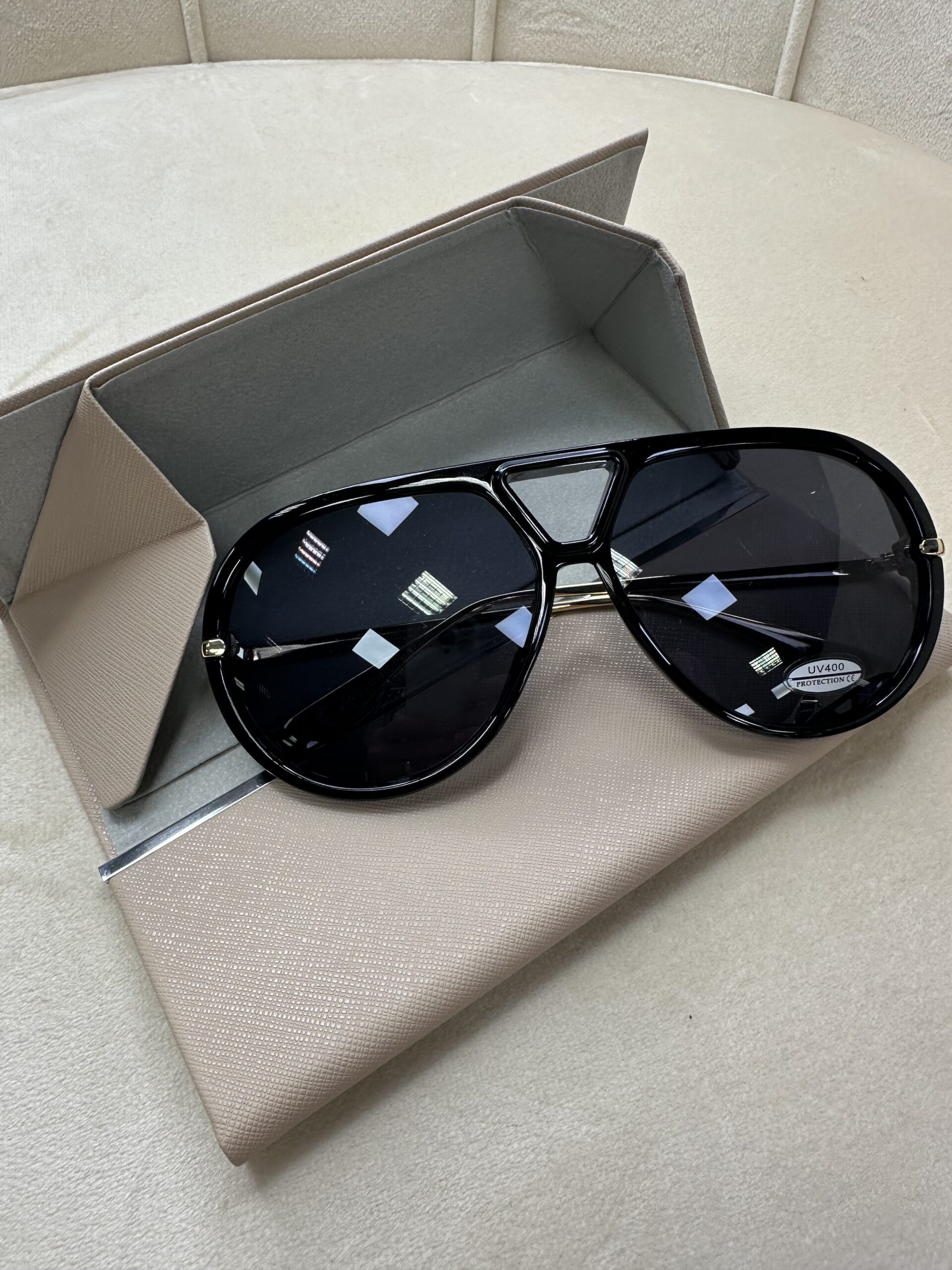 Trendy oversized sunglasses