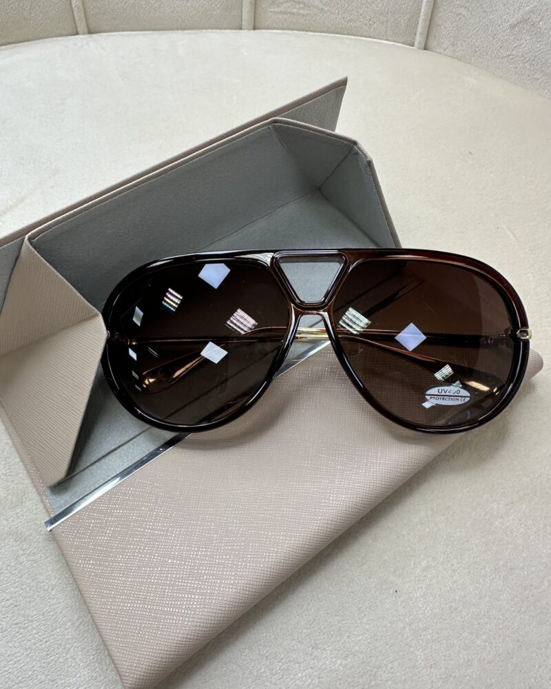 Trendy oversized sunglasses