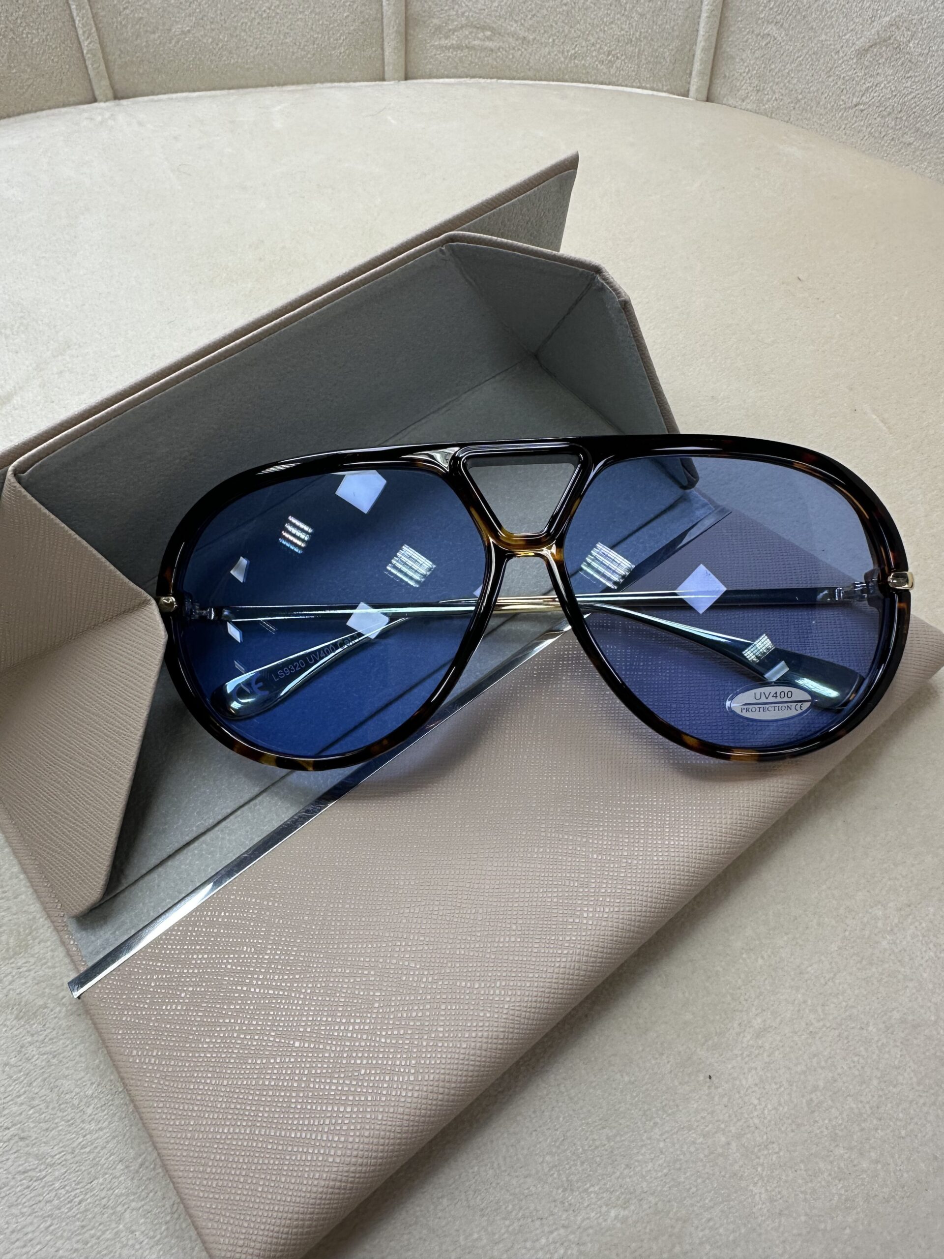 Trendy oversized sunglasses