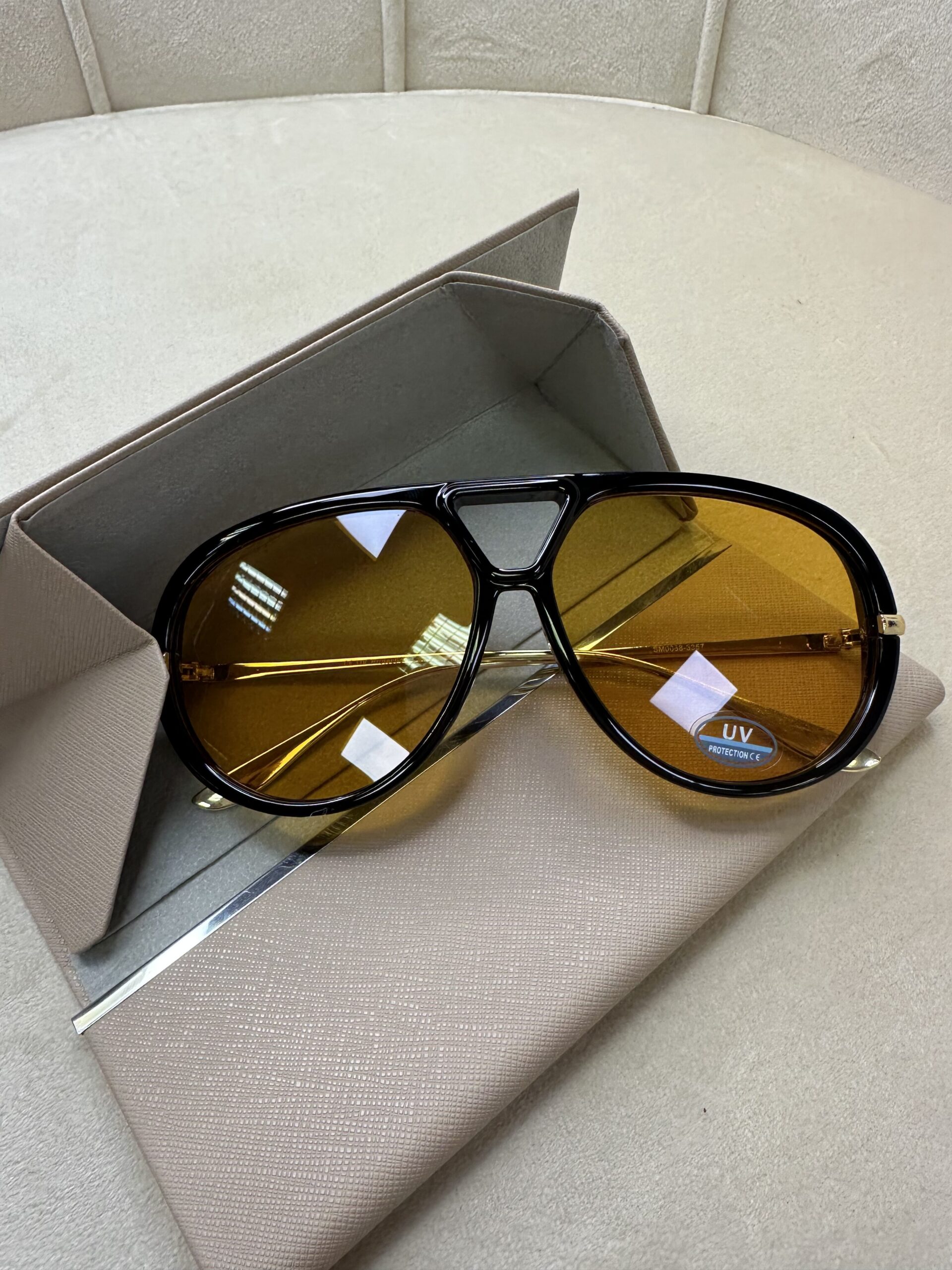 Trendy oversized sunglasses