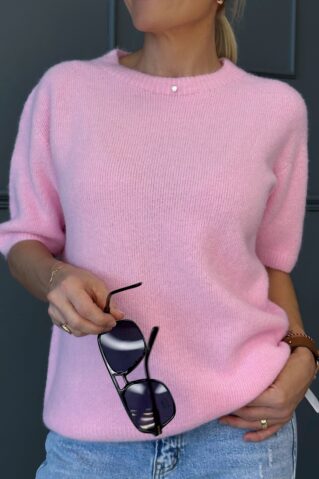 Alpaka villane kampsun lühikeste varrukatega