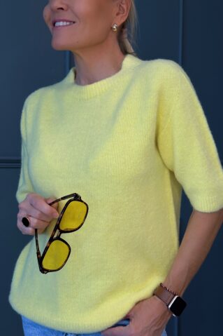 Alpaka villane kampsun lühikeste varrukatega