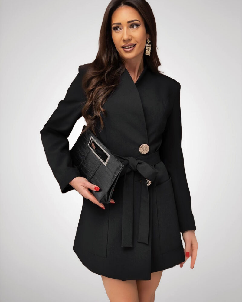 An elegant premium blazer dress that can be worn both as a dress and as a jacket.