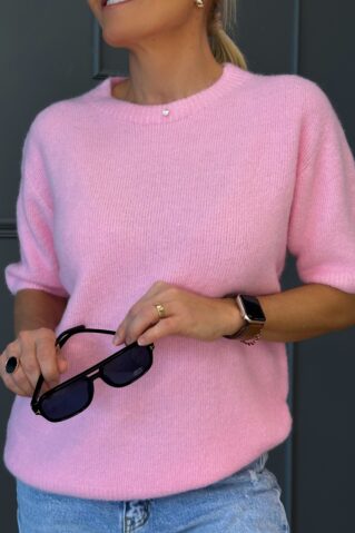 Alpaka villane kampsun lühikeste varrukatega