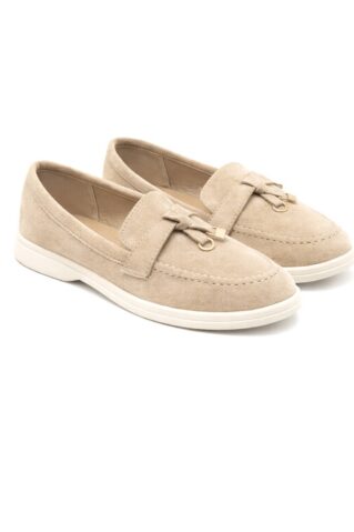 mugavad naiste mokassiinid helebeezis toonis