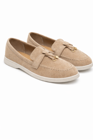 mugavad naiste mokassiinid beezis toonis