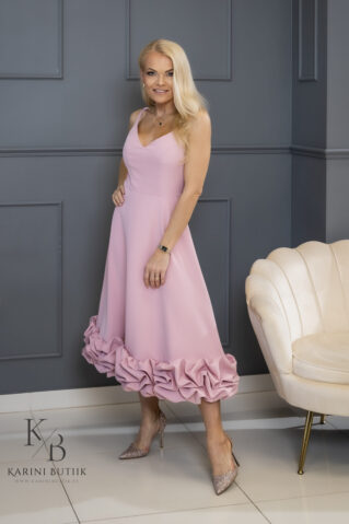 Pilkupüüdev midikleit peente õlapaeltega