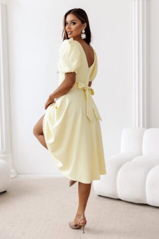 MIDI DRESS WITH THREE-QUARTER SLEEVES