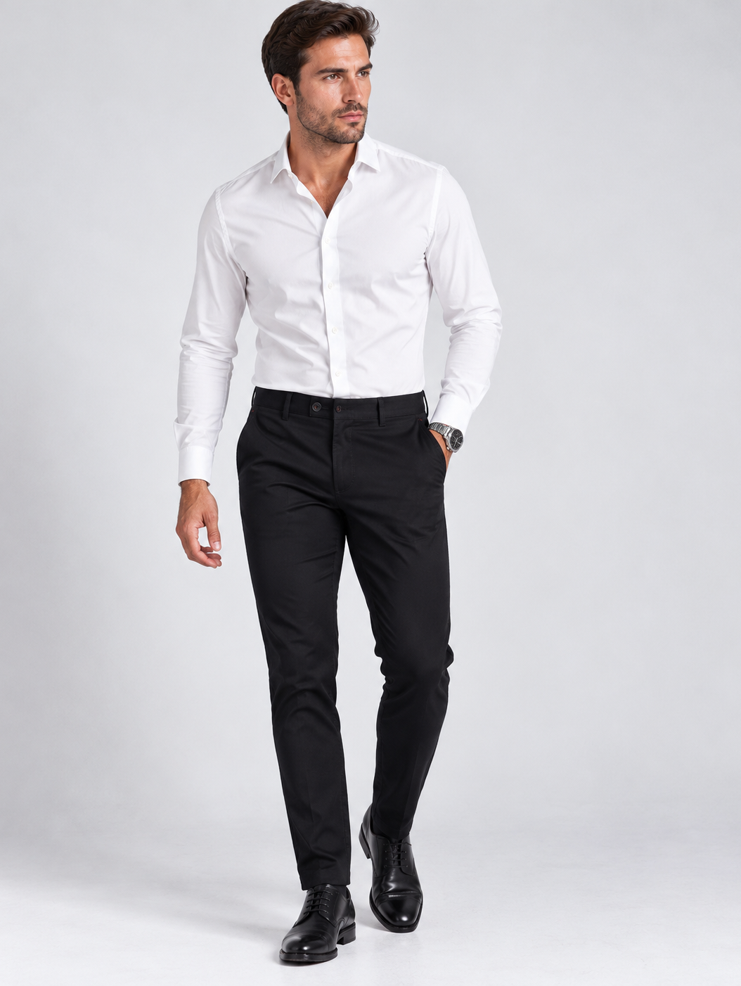 Mustjas navy sinised meeste Slim Fit püksid – Karini Butiik